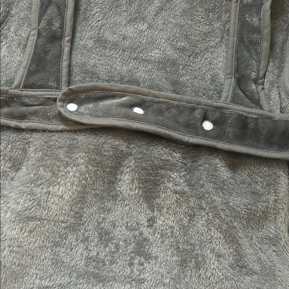 Gray Plush Pet Carrier Apron